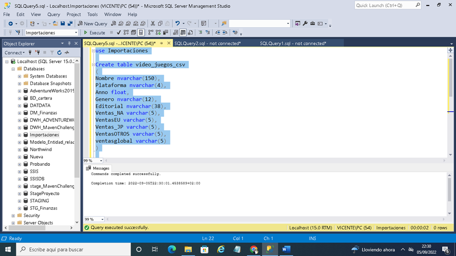 Importar CSV a SQL Server. – Solutions Geek